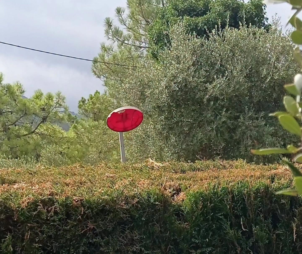 Imatge dels desperfectes provocats pel vandalisme