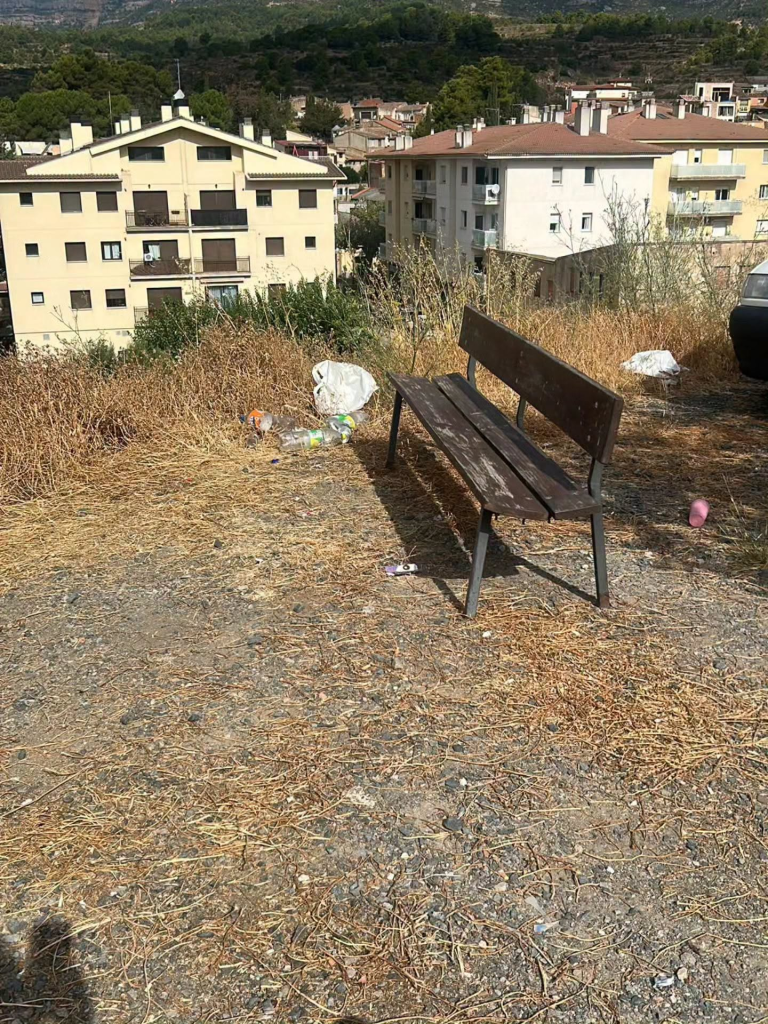 Imatge dels desperfectes provocats pel vandalisme